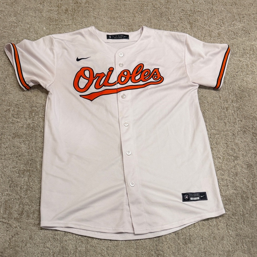 Ripken Nike men’s Orioles Jersey - Cream and Orange